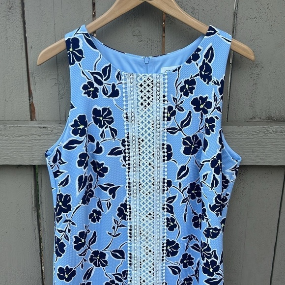 Eliza J Blue Floral Dress Bohemian Cottagecore Spring Summer Feminine Sz… - Picture 2 of 6